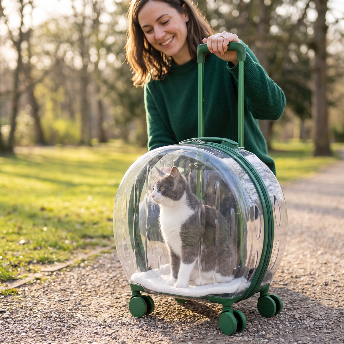 Cat Carrier on Wheels: No More Heavy Lifting