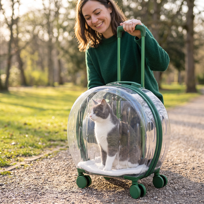 Cat Carrier on Wheels: No More Heavy Lifting
